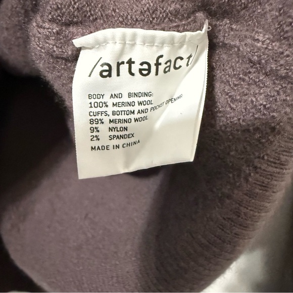 Artefact Merino Wool Pullover Hoodie Girls Size Large - Picture 3 of 6